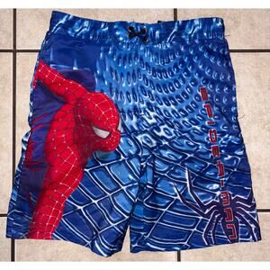 Spiderman 2 movie marvel Y2K kids swim Boardshorts 6/7 blue
